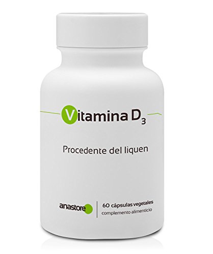 VITAMINA D3 * 100% de origen VEGETAL * 5 μg (200 UI) / 60 cápsulas * Refuerza el sistema inmunitario y mejora la salud musculoesquelética* Fabricado en FRANCIA * Garantía de satisfacción o reembolso