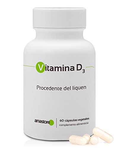 VITAMINA D3 * 100% de origen VEGETAL * 5 μg (200 UI) / 60 cápsulas * Refuerza el sistema inmunitario y mejora la salud musculoesquelética* Fabricado en FRANCIA * Garantía de satisfacción o reembolso