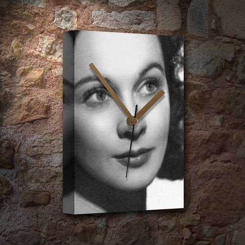 VIVIEN LEIGH - Canvas Clock (LARGE A3 - Signed by the Artist) #js004