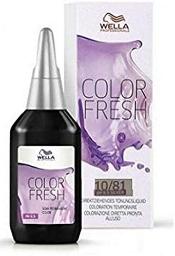 Wella Tinte Color Fresh 10/81-2 Recipientes de 75 ml - Total: 150 ml