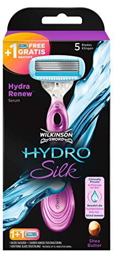 Wilkinson Sword Hydro Silk - Maquinilla de afeitar para mujer (2 cuchillas, 1 unidad)