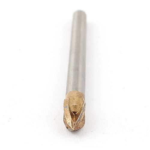 X-DREE 5mm Shank Dia 6mm Cross Head Punta Ancho Cristal Azulejo Broca 2pcs(5mm drill hole Dia 6mm Cross Head Tip Width Glass Tile Drill Bit 2pcs