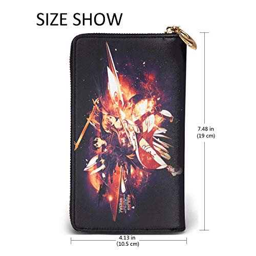 XCNGG Sword Art Online Anime Wallet Wallet Los Estuches de Cuero para Tarjetas de crédito para Hombres y Mujeres Son exclusivos Personalizados, Personalizados para Bricolaje, Carteras de Moda, Unisex