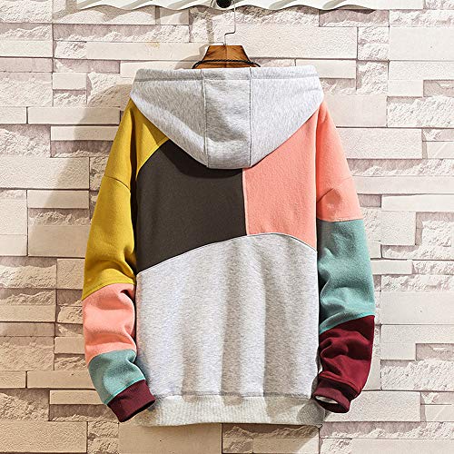 XIAOYAO Hombre Sudadera con Capucha Deportiva Manga Larga Hoodie