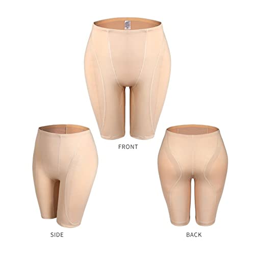 XKUN Bragas con Relleno Levantador De Culo Mejorador Hombrador Mejoradores Pantenimientos Control Pantes De Control Pendientes De Hombres Panty Inconsútil-Apricot High Waisted,XXXXL