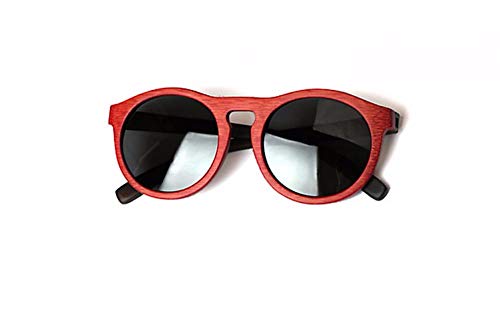 XLTCK Gafas de protección ambiental de madera de bambú gafas de sol gafas de sol polarizadas de ébano