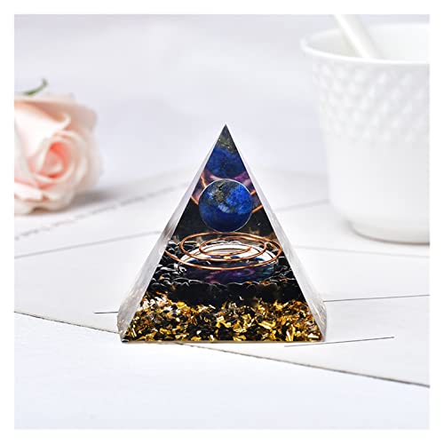 XuuSHA Pirámides de Cristal para la energía Positiva Pirámide orgone, generador de energía de decoración del hogar, Cristal de curación Decoración del hogar (Color : A, Size : 60x60x55mm)