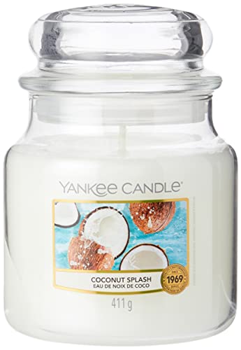 Yankee Candle Coconut Splash Jar, White, 10.7 x 10.7 x 12.7 cm