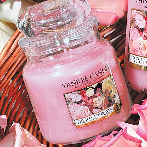 Yankee Candle Small Jar Candle, Fresh Cut Rose