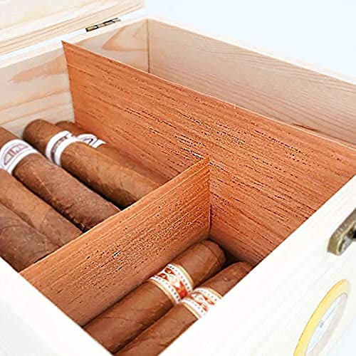 YLM Cedro Español, Evaluaciones y Humidor para Cigar Box Bandeja Tarro 17x21cm 5 Piezas