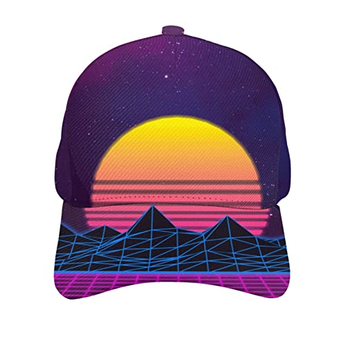 YZHYWJFF Gorra de béisbol con estampado de imágenes para hombres y mujeres, sombrero ajustable - Unisex Four Seasons Sun Hat Negro