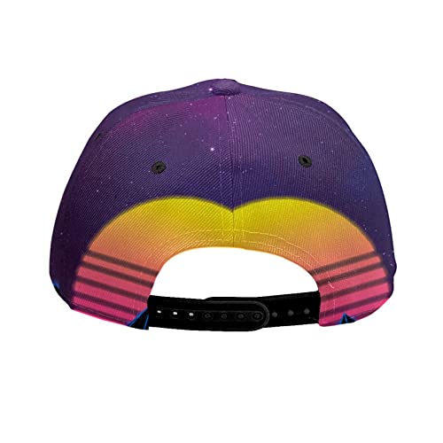 YZHYWJFF Gorra de béisbol con estampado de imágenes para hombres y mujeres, sombrero ajustable - Unisex Four Seasons Sun Hat Negro