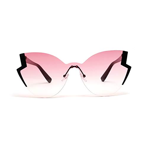 ZHANGQIAO-EU Tipo de la Mariposa del Gato de los Ojos Gafas de Sol UV Protección rueca Estilo Retro for el Exterior Viaje de conducción Gafas al Aire Libre (Color : Pink)