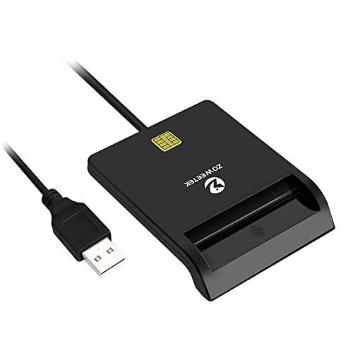 ZOWEETEK Lector dnie,Lector dni electronico,Compatible con Todas Las Tarjetas de DNI