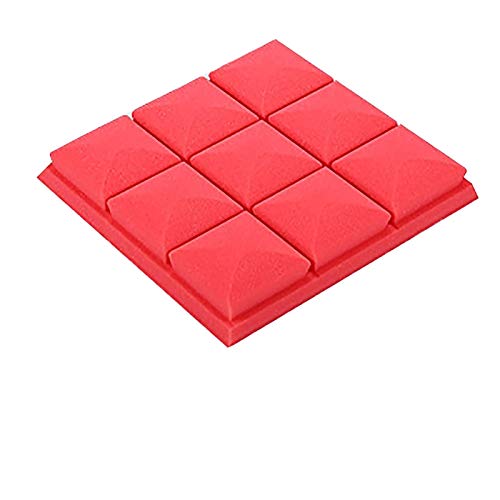 ZYuan 5 Piezas Paneles Acústicos Paneles Prueba Sonido Espuma De Estudio Espuma Humectante Equipo Música Estudio Tratamientos Acústicos Foam Nine Squares (Color : 5pc Red, Size : 30 * 30 * 5cm)