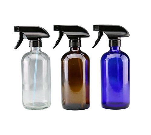1 bote de repuesto vacío de 250 ml para botellas de spray Boston, para productos de limpieza de aceites esenciales, perfumes, aromaterapia, peluquería, pulverizador de niebla (azul)