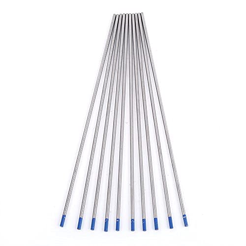 10 pcs 1.0/1.6/2.4mm Tungsteno WL20 TIG Electrodos de Soldadura Electrodo Lantanado Conjunto de Herramientas de Punta Azul (1.6 * 150mm)