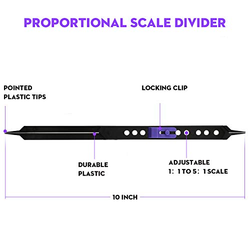 10 Pulgadas Divisor Proporcional Herramientas de Dibujo para Artista (1)