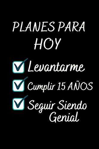 15 AÑOS Siendo Genial: Diario Cuaderno de Notas 107 Pagine A5 , Regalos Cumpleaños niñas chico 15 años , Apuntes o Agenda , Regalos Adolescentes Originales Cumpleaños