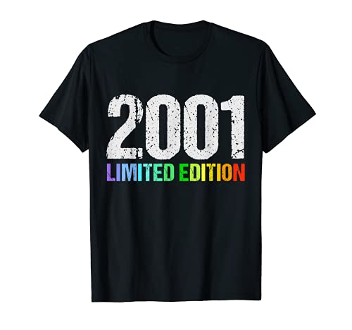 20 Años Cumpleaños Chico Chica Regalo Deco Divertido 2001 Camiseta