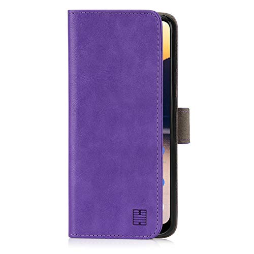 32nd Funda Flip Carcasa de Piel Tipo Billetera para Nokia 2.3 con Tapa y Cierre Magnético y Tarjetero - Morado