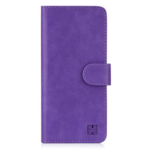 32nd Funda Flip Carcasa de Piel Tipo Billetera para Nokia 2.3 con Tapa y Cierre Magnético y Tarjetero - Morado