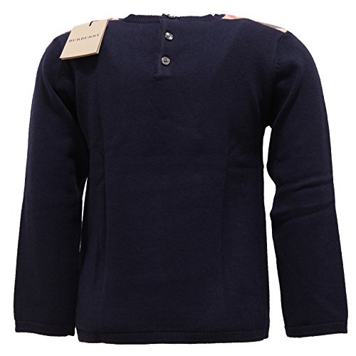 3621O maglione bimbo blu BURBERRY cotone lana maglioni jumpers kids [12 MONTHS]