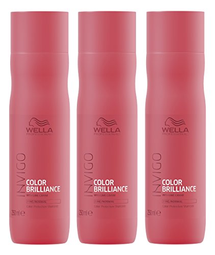 3er Color Brilliance Shampoo Invigo Wella Professionals für feines bis normales Haar je 250 ml = 750 ml