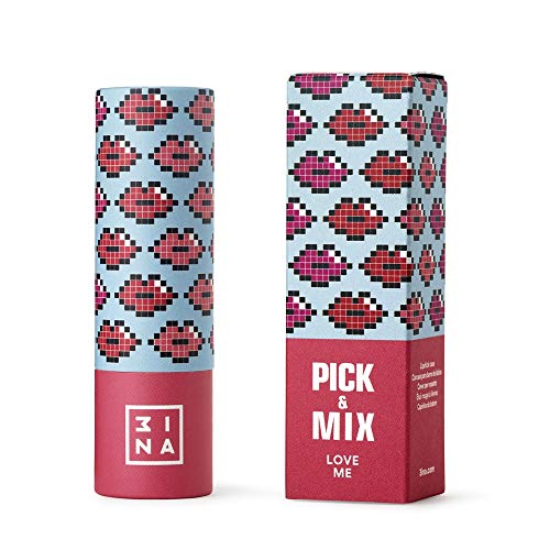 3ina Maquillaje - Cajas de cartón para lápiz labial - Lipstck personalizable - Combina con el lápiz labial MAKEUP Pick & Mix - 16 diseños de estuches disponibles - Pick & Mix - Love Me Love Me