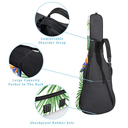 41/42 pulgadas guitarra acústica bolsa impermeable doble ajustable correa para el hombro Guitarras caso Gig bag rosa orquídeas y real