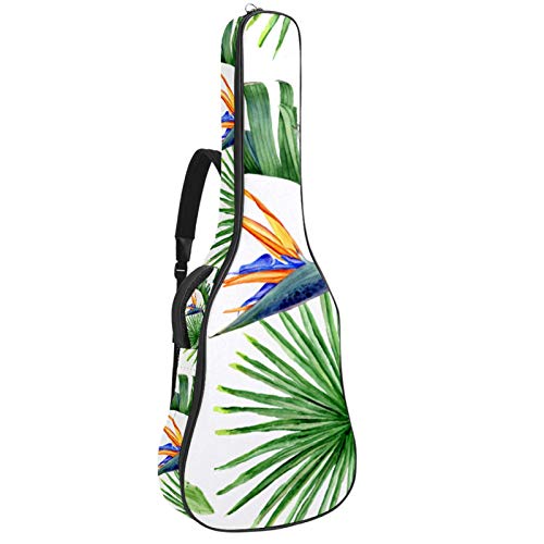 41/42 pulgadas guitarra acústica bolsa impermeable doble ajustable correa para el hombro Guitarras caso Gig bag rosa orquídeas y real