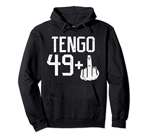 49 + Dedo Medio Fiesta Humor 50 anos Cumpleanos Regalo Sudadera con Capucha