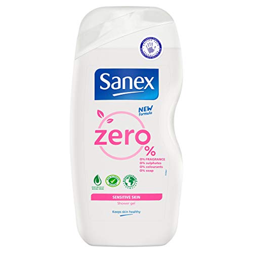 6 geles de ducha Sanex Zero% Sensitive Skin de 250 ml.
