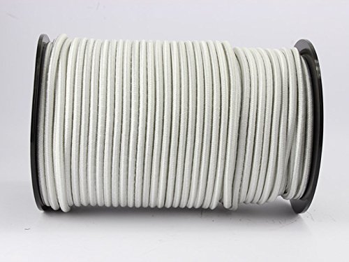 8Ã‚ MM WIRE ROPE ELASTIC ROPEÃ‚ -Ã‚ Expander Rope White 20Ã‚ m Shock Cord of 8 by monoflex