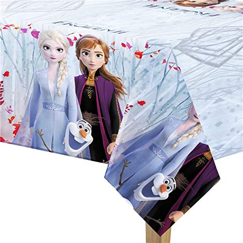 9936; Mantel para Fiestas y cumpleaños Disney Frozen; Dimensiones del Producto 120x180 cm