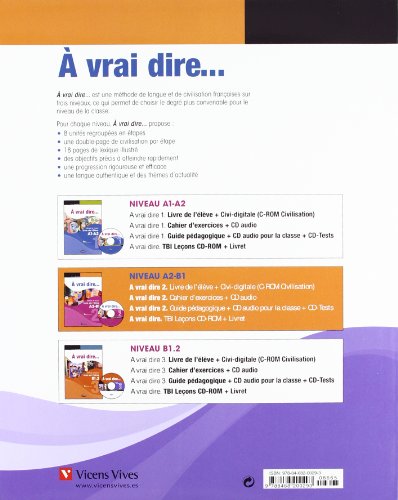 À Vrai Dire... 2. Cahier D'Exercises A2-B1 (+CD) (Chat Noir. methodes) - 9788468200293