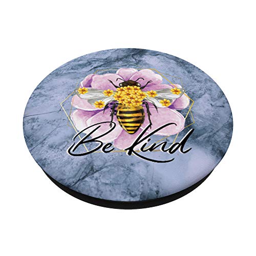 Abeja Tipo Amarillo Girasoles Lindo Amabilidad Amor Mujeres PopSockets PopGrip Intercambiable