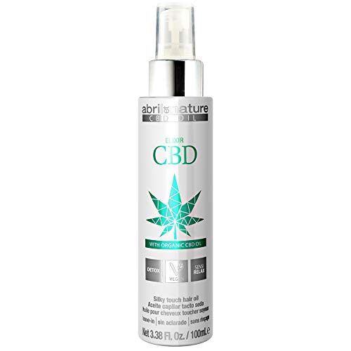 abril et nature - Elixir CBD - Sérum de Pelo Hidratante - 100 ml - Tratamiento Capilar con Aceite de Cannabis Orgánico - Efecto Detox y Relajante - Producto Vegano - Aceite CBD sin Aclarado