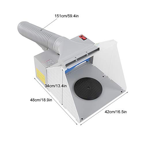 Accesorios para aerógrafo sistema de succión, filtro de color niebla de pintura con mango kit de cabina de pintura gatillo de pintura con manguera, para manualidades juguetes modelos 4m³ / min