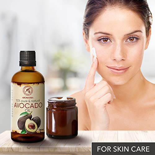 Aceite de Aguacate - 2x100ml - Persea Gratissima - Prensado en Frío - Avocado Oil - Aceite Base - Aceite Portador - Aceite para la Piel - Cuidado del Cabello - Aceite de Baño