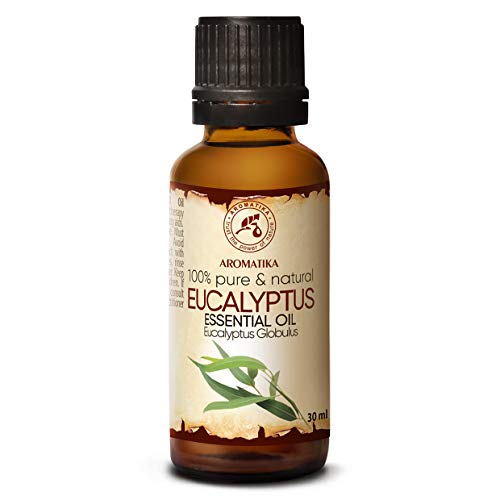 Aceite de Eucalipto 30ml - 100% Puro & Natural Aceite Esencial - Eucalyptus Globulus - China - Lo mejor para la belleza - Sauna - Aromaterapia - Inhalación - Difusor - Spa - Promueve la salud