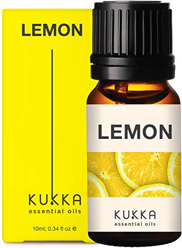 Aceite Esencial de Limon Aceite de Limon - Aceite Esencial Limón Puro para Piel Grasa y Relajación - Aceite Esencial Limon para Limpieza - 100 Natural Aceites Esenciales para Difusor Aromaterapia-10ml