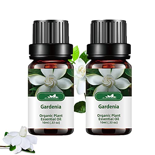 Aceite esencial Gardenia orgánico para difusor Aceite fragancia Gardenia 100% puro Mumianhua 2x 10ml Juegos aceite Gardenia para hacer velas, hacer jabón