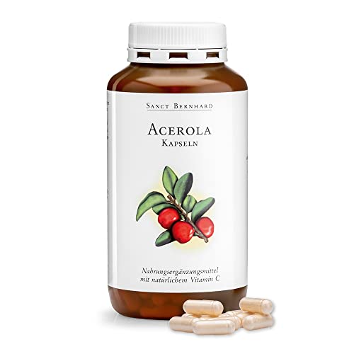 Acerola - Cápsulas con natural Vitamina C, Acerolafrucht polvo 300 Cápsulas