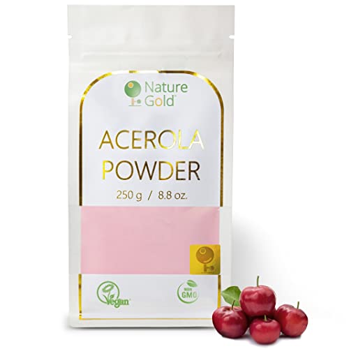 ACEROLA Polvo | Vitamin C | Extracto Crudo Liofilizado | 250g 8.8oz | 100% Natural & Sin Azúcar | …fortalece tu inmunidad natural