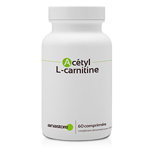 ACETIL L - CARNITINA * 500 mg / 60 comprimidos * Cardiovascular (glucosa), Cerebro, Equilibrio emocional, Rendimiento deportivo, Visión * Garantía de satisfacción o reembolso * Fabricado en Francia