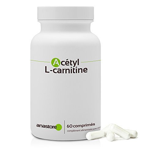 ACETIL L - CARNITINA * 500 mg / 60 comprimidos * Cardiovascular (glucosa), Cerebro, Equilibrio emocional, Rendimiento deportivo, Visión * Garantía de satisfacción o reembolso * Fabricado en Francia