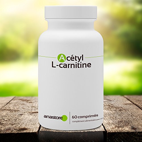 ACETIL L - CARNITINA * 500 mg / 60 comprimidos * Cardiovascular (glucosa), Cerebro, Equilibrio emocional, Rendimiento deportivo, Visión * Garantía de satisfacción o reembolso * Fabricado en Francia