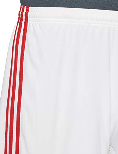 adidas Bayern FC H SHO Pantalón Corto, Hombre, Blanco/Rojo, M