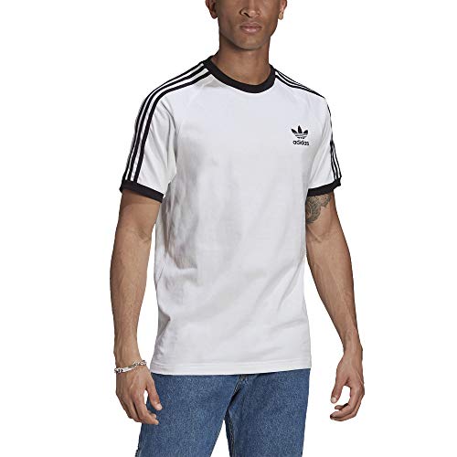 Adidas Camiseta modelo 3-STRIPES TEE, color Blanco, talla S